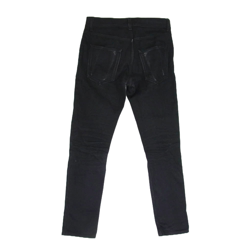 SAINT LAURENT サンローラン 638498 YO500 ブラックデニム ストレッチ スキニー デニム パンツ ブラック系 28【中古】