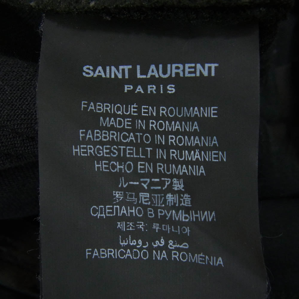 SAINT LAURENT サンローラン 638498 YO500 ブラックデニム ストレッチ スキニー デニム パンツ ブラック系 28【中古】