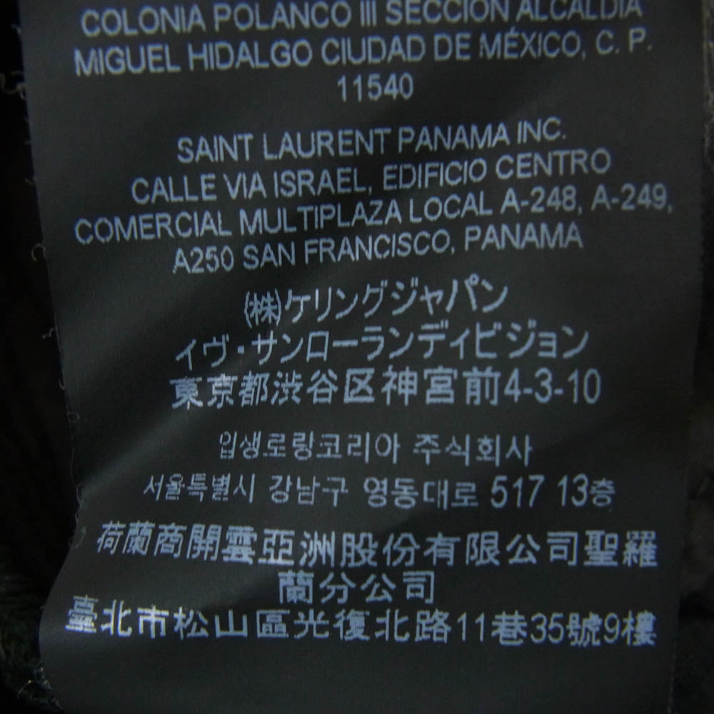 SAINT LAURENT サンローラン 638498 YO500 ブラックデニム ストレッチ スキニー デニム パンツ ブラック系 28【中古】
