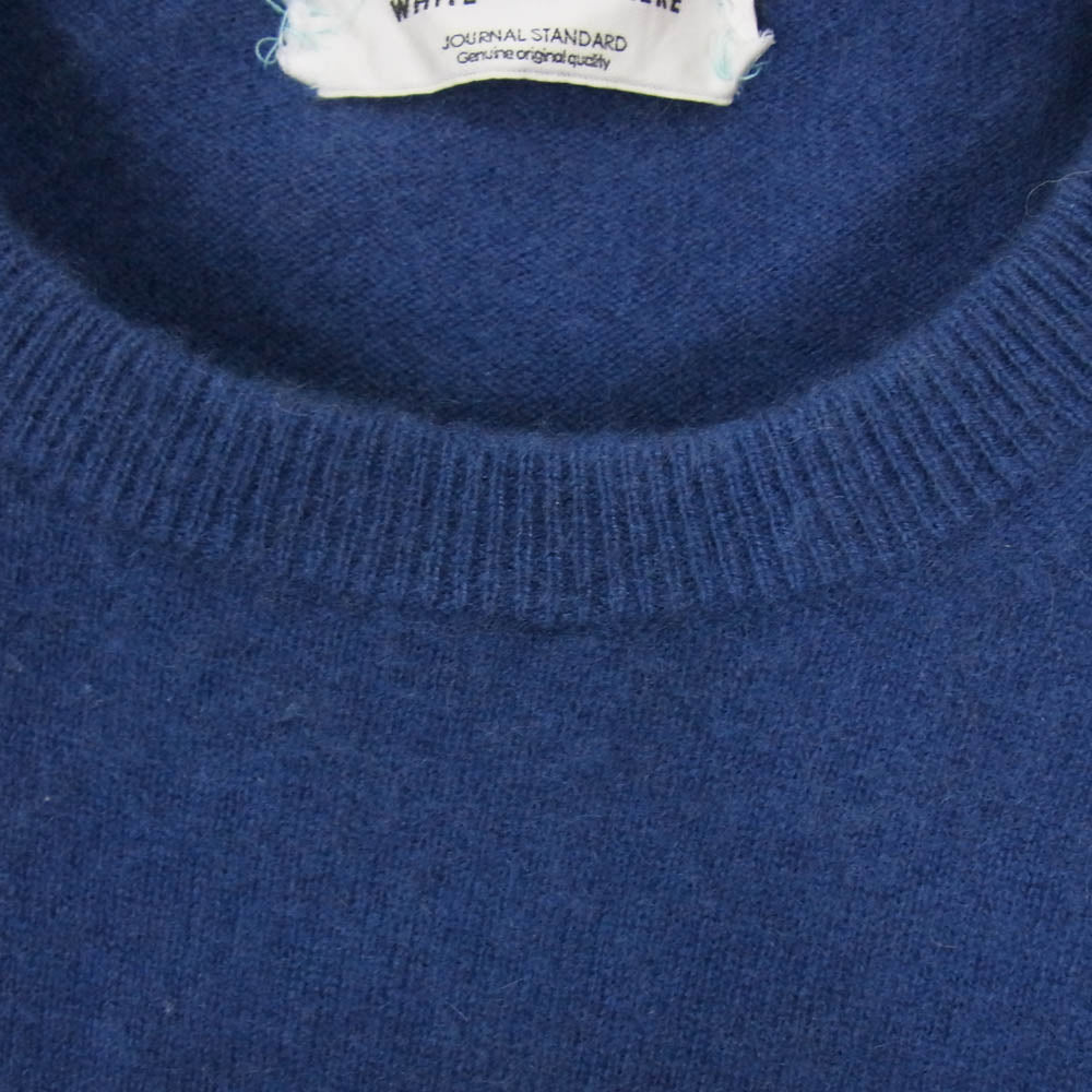 JOURNAL STANDARD ジャーナルスタンダード カシミヤ 100％ クルーネック ニット ブルー系 L【中古】