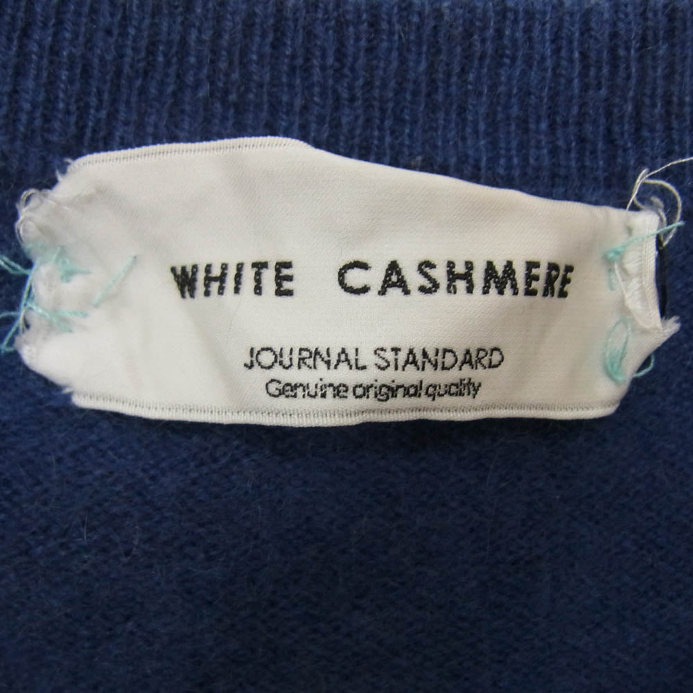 JOURNAL STANDARD ジャーナルスタンダード カシミヤ 100％ クルーネック ニット ブルー系 L【中古】