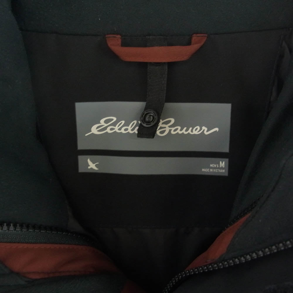 Eddie Bauer エディー・バウアー マウンテン パーカー ナイロン ジャケット ブラック系 ブラウン系 M【中古】