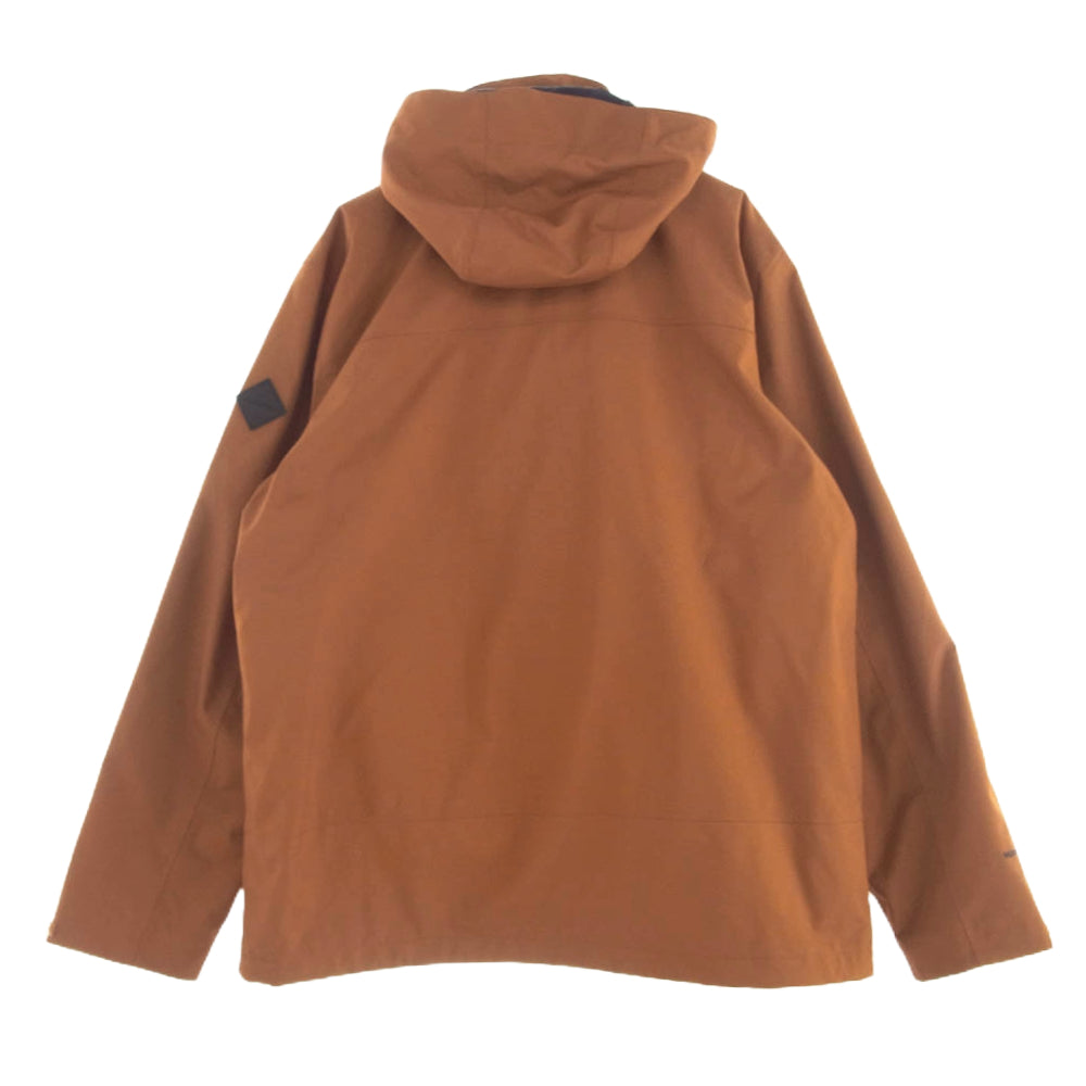 Eddie Bauer エディー・バウアー マウンテン パーカー ナイロン ジャケット インナー中綿ベスト付 ライトブラウン系 L【中古】