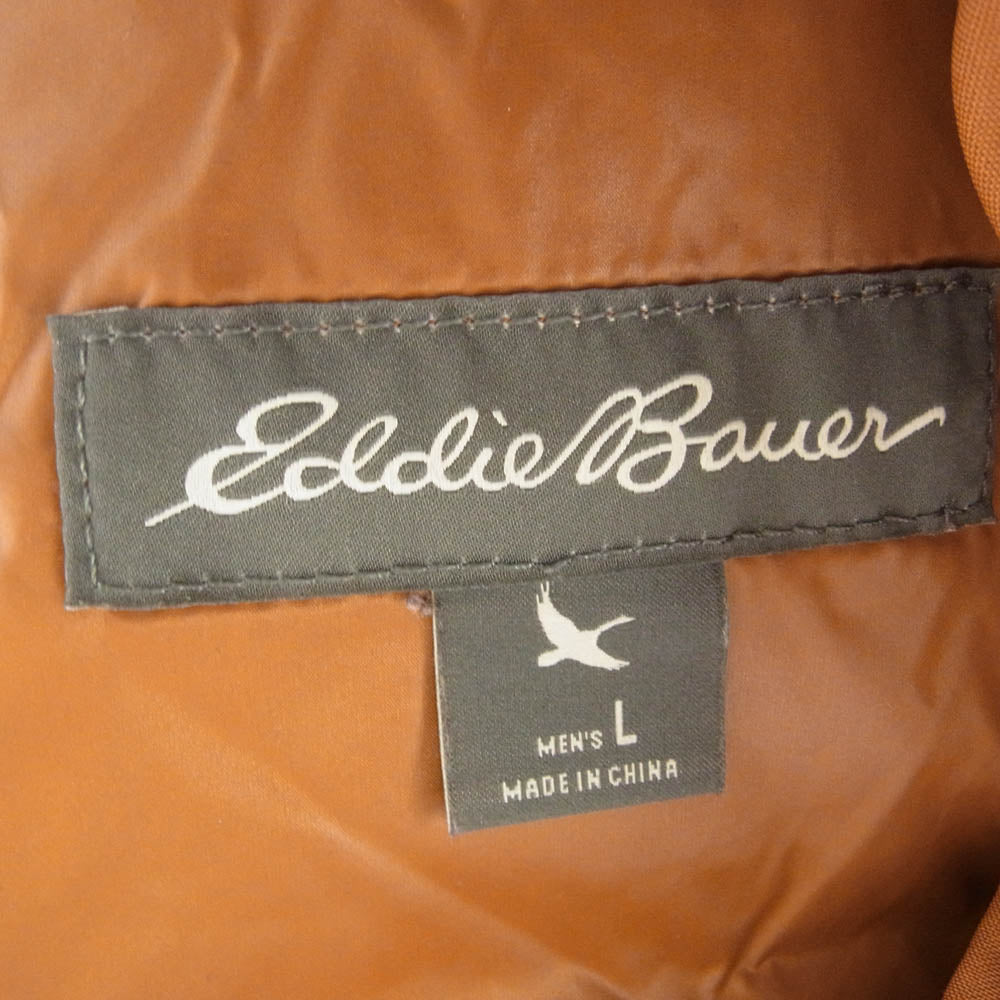 Eddie Bauer エディー・バウアー マウンテン パーカー ナイロン ジャケット インナー中綿ベスト付 ライトブラウン系 L【中古】