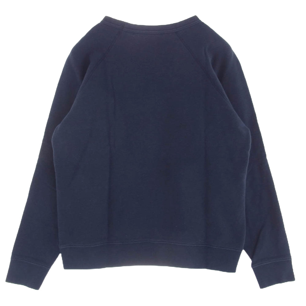 メイヨー スプルース USA製 カレッジプリント ラグラン スウェット ネイビー系 M【中古】