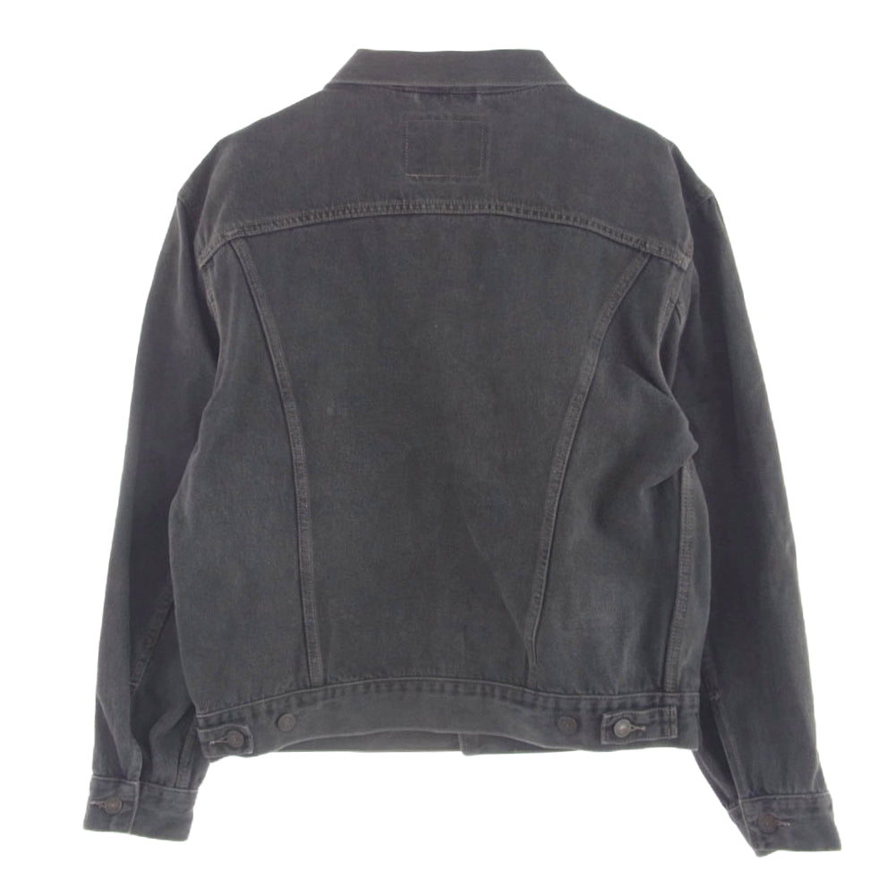 Levi's リーバイス 90s イタリア製 ユーロリーバイス 70503 ブラック デニム トラッカー ジャケット ブラック系 L【中古】