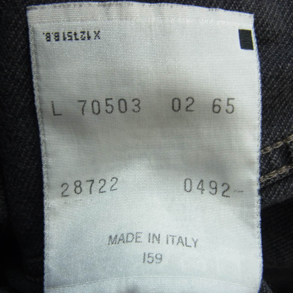 Levi's リーバイス 90s イタリア製 ユーロリーバイス 70503 ブラック デニム トラッカー ジャケット ブラック系 L【中古】