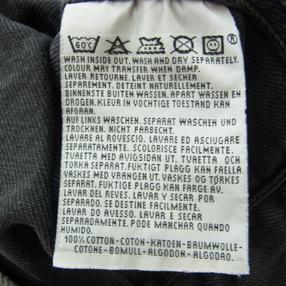 Levi's リーバイス 90s イタリア製 ユーロリーバイス 70503 ブラック デニム トラッカー ジャケット ブラック系 L【中古】