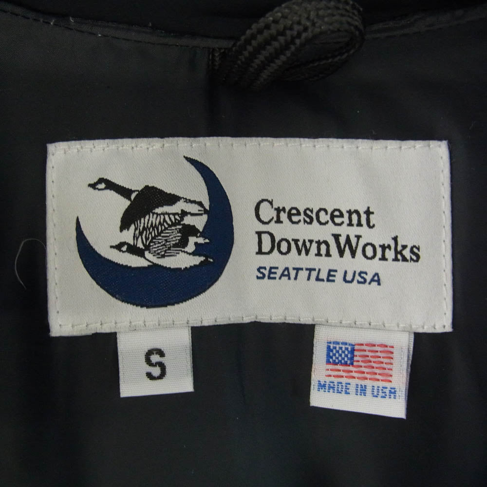 Crescent Down Works クレセントダウンワークス 60/40 ダウンセーター ダウン ジャケット ブラック系 S【中古】