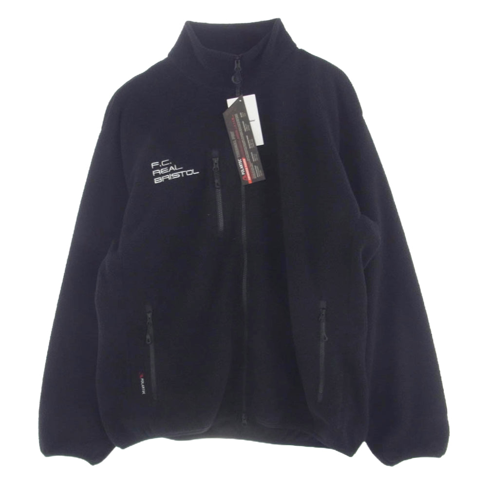 F.C.R.B. エフシーアールビー FCRB-242058 POLARTEC SHEARLING JERSEY LINER BLOUSON  ポーラテック シャーリング ジャージー フリース ジャケット ブルゾン ブラック系 XL【新古品】【未使用】【中古】