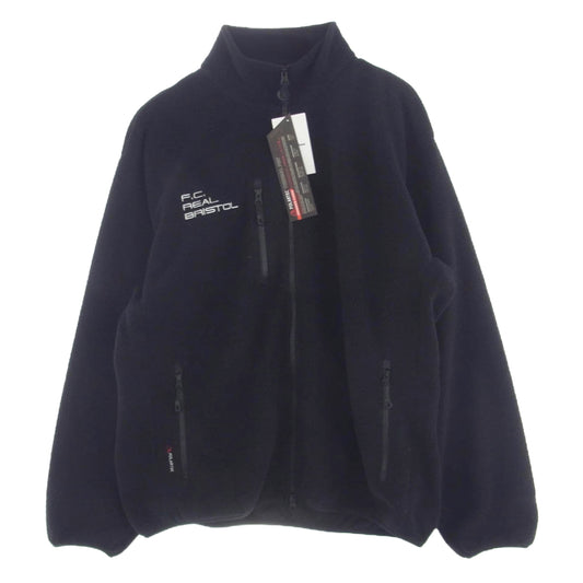 F.C.R.B. エフシーアールビー FCRB-242058 POLARTEC SHEARLING JERSEY LINER BLOUSON  ポーラテック シャーリング ジャージー フリース ジャケット ブルゾン ブラック系 XL【新古品】【未使用】【中古】