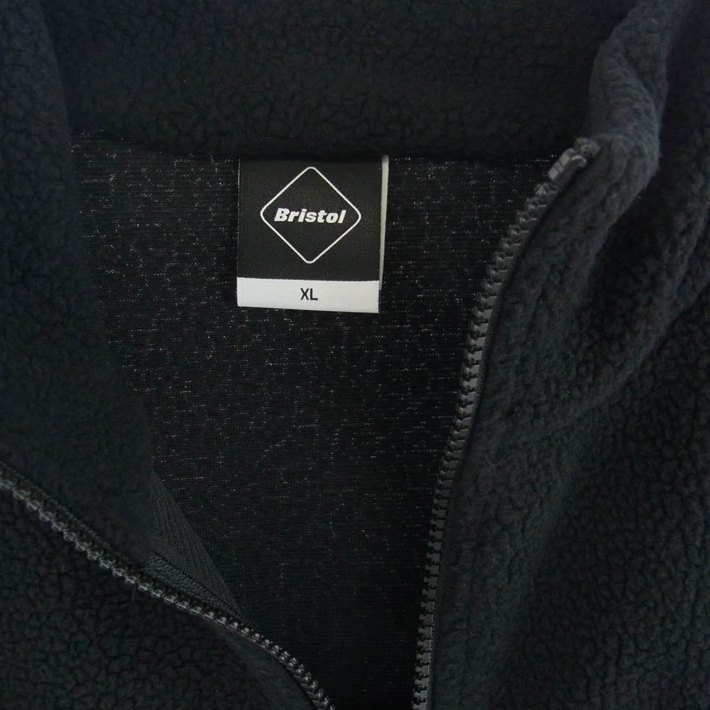 F.C.R.B. エフシーアールビー FCRB-242058 POLARTEC SHEARLING JERSEY LINER BLOUSON  ポーラテック シャーリング ジャージー フリース ジャケット ブルゾン ブラック系 XL【新古品】【未使用】【中古】