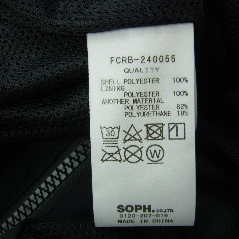 F.C.R.B. エフシーアールビー FCRB-240055 VENTILATION LOGO TRAINING JACKET ベンチレーション ロゴ トレーニング ジャケット ブラック系 XL【中古】