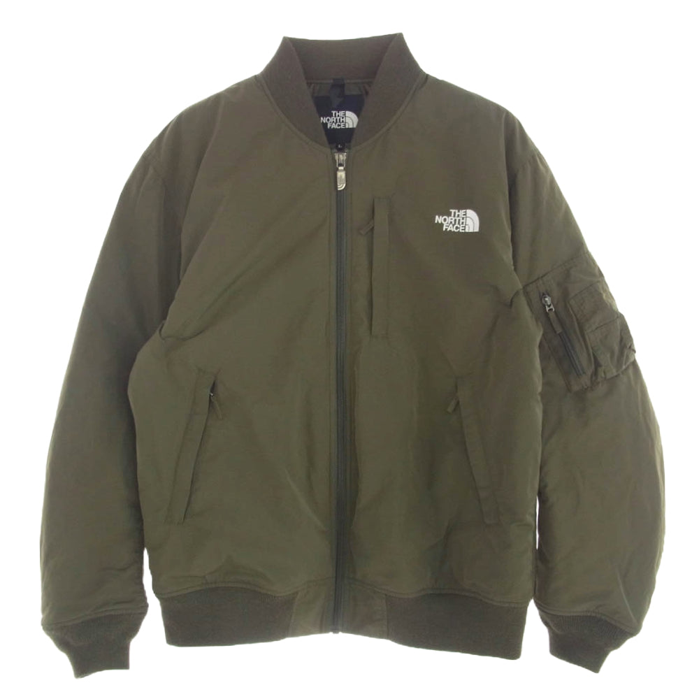 THE NORTH FACE ノースフェイス NY82030R Q3 JACKET 中綿 ボンバー ジャケット カーキ系 L【中古】