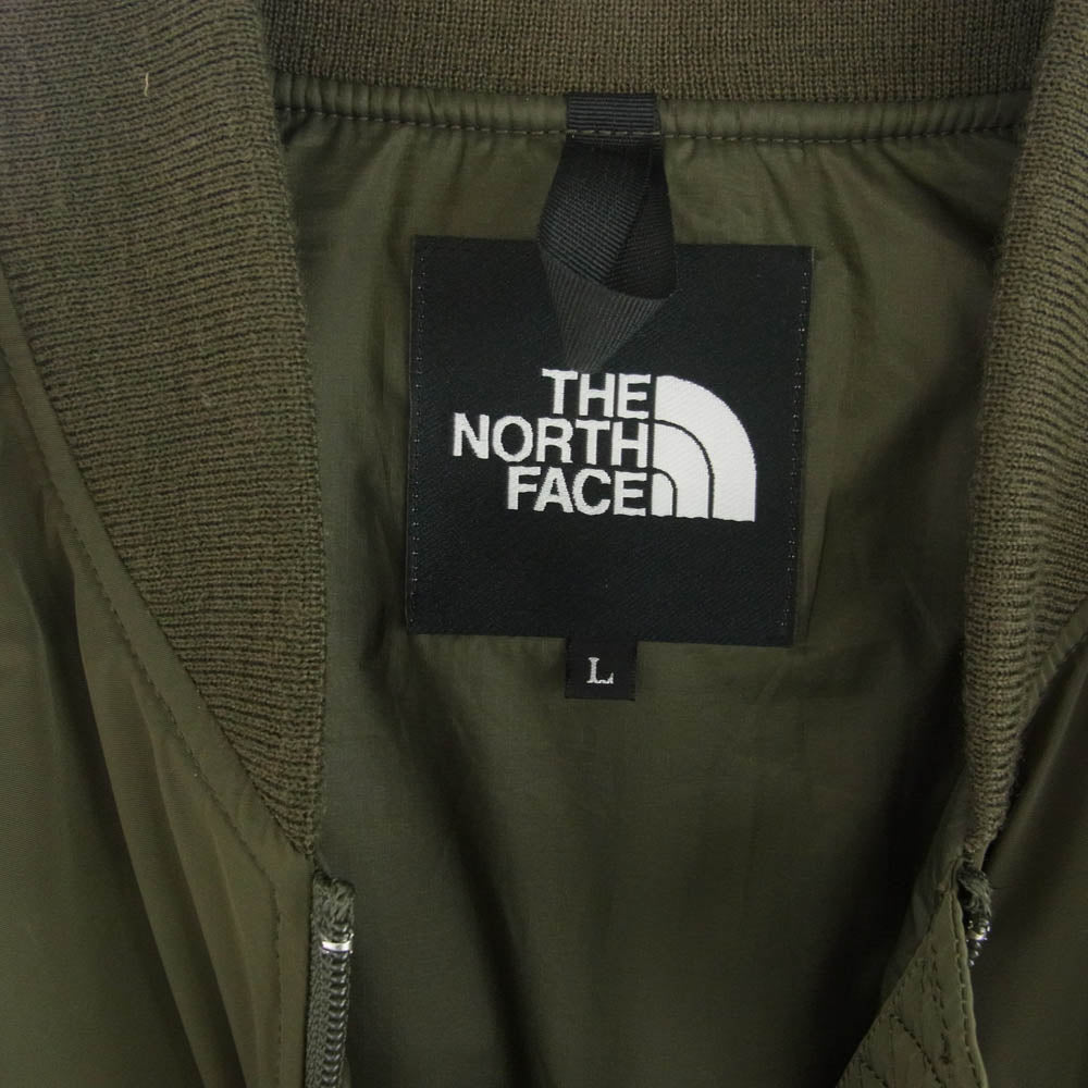 THE NORTH FACE ノースフェイス NY82030R Q3 JACKET 中綿 ボンバー ジャケット カーキ系 L【中古】