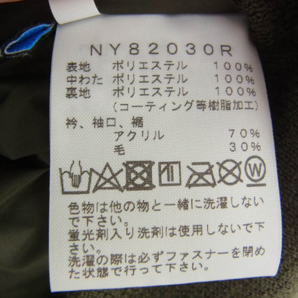 THE NORTH FACE ノースフェイス NY82030R Q3 JACKET 中綿 ボンバー ジャケット カーキ系 L【中古】