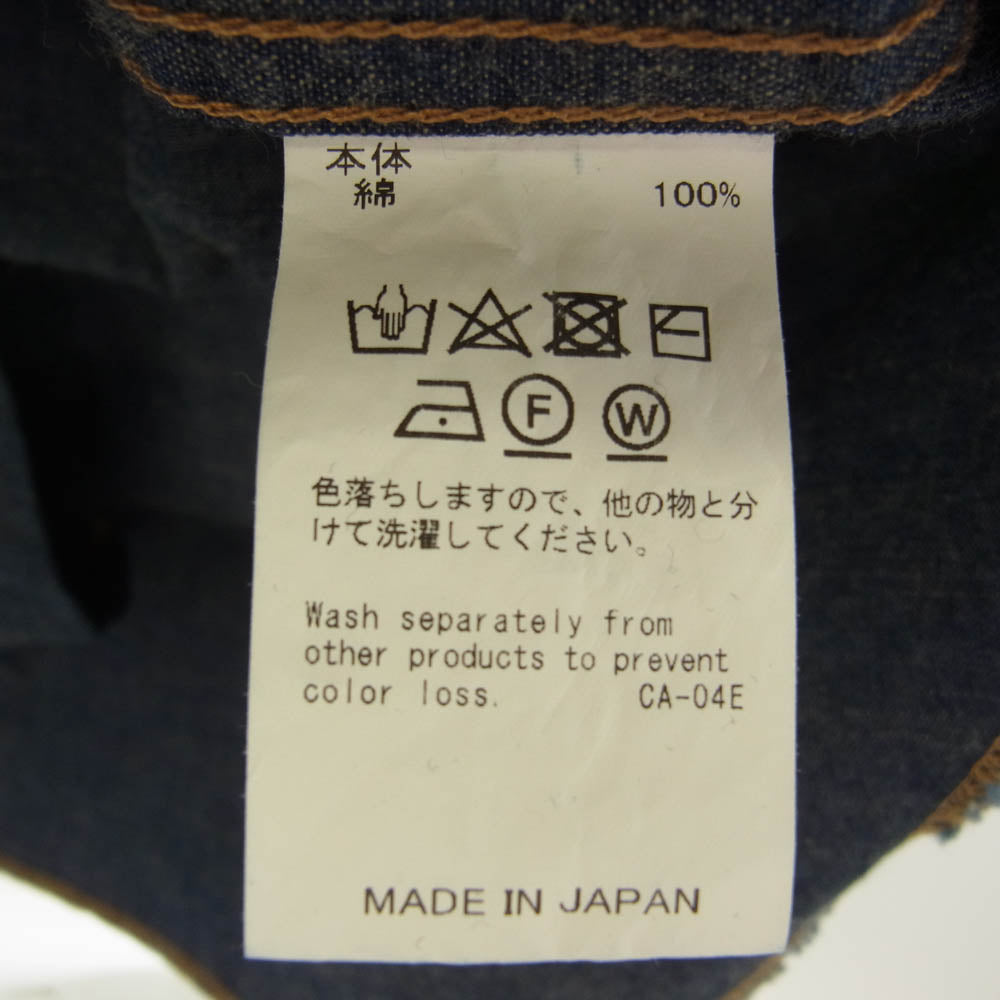 ダイリク 24SS 24SS S-4 Onewash Denim Western Over Shirt ワンウォッシュ デニム ウエスタン オーバー シャツ インディゴブルー系 L【新古品】【未使用】【中古】