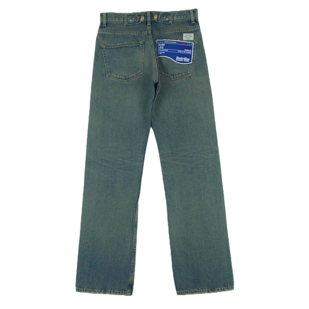 ダイリク 23AW 23AW D-10 D-10 Slim Denim Pants スリム デニム パンツ インディゴブルー系 29【新古品】【未使用】【中古】
