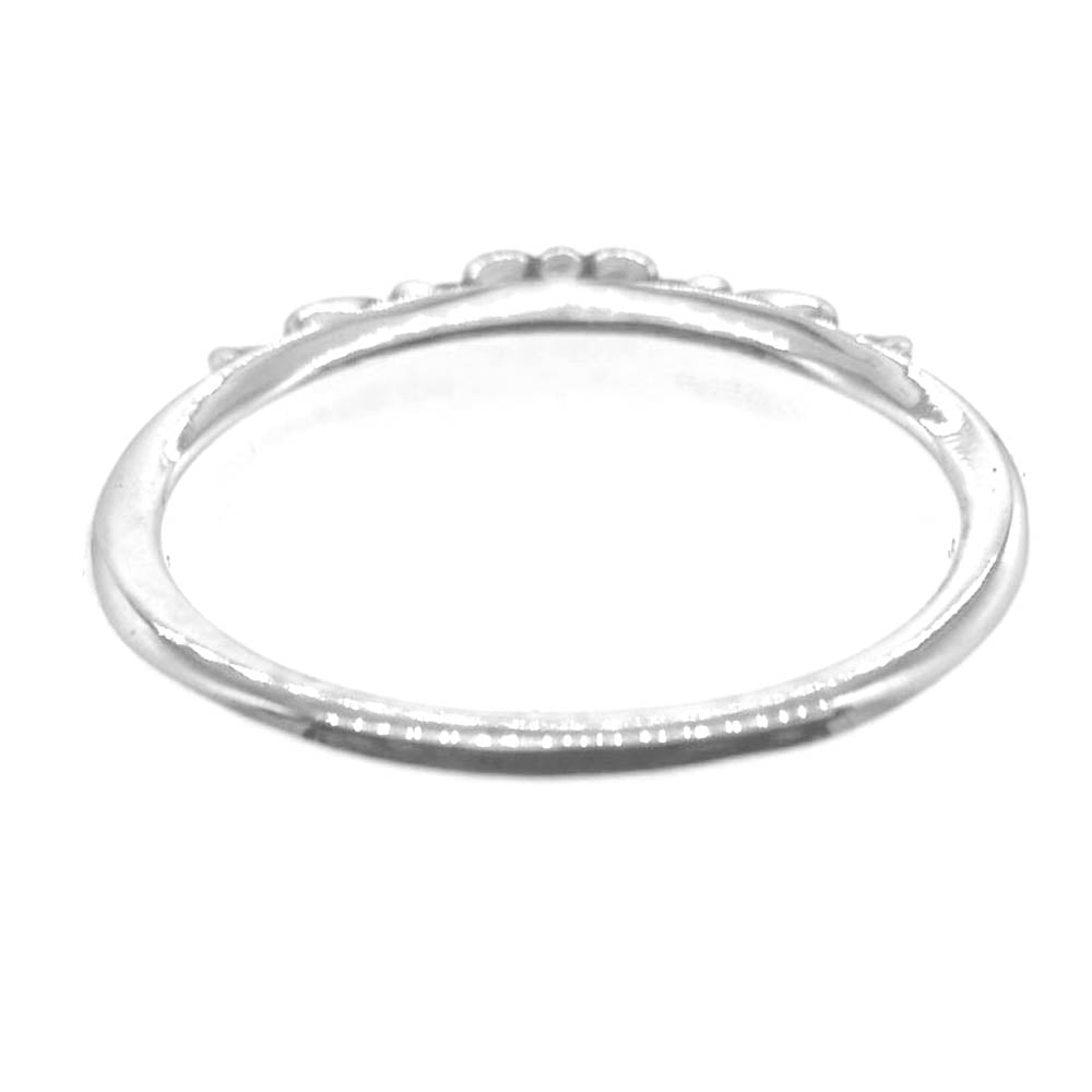 CHROME HEARTS クロムハーツ（原本無） 2024年8月購入レシート付属 BABY CLSC FLORAL CRS RING ベイビークラシック フローラル クロス リング シルバー系 21.5号【中古】