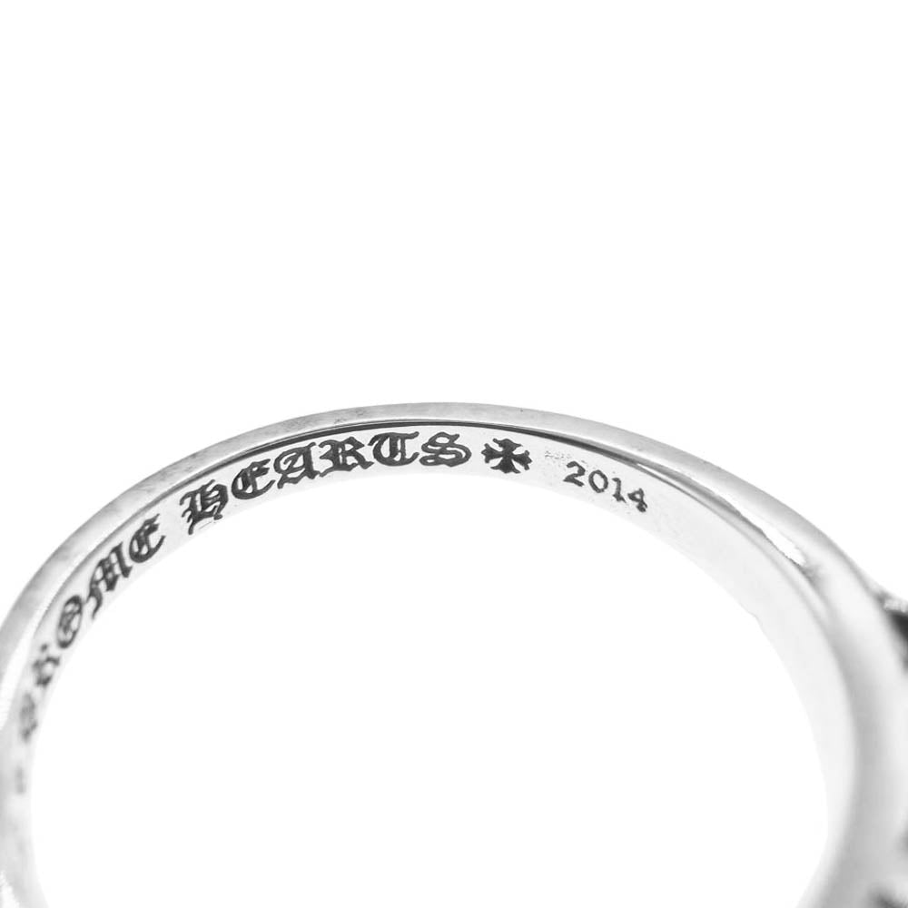 CHROME HEARTS クロムハーツ（原本無） 2024年8月購入レシート付属 BABY CLSC FLORAL CRS RING ベイビークラシック フローラル クロス リング シルバー系 21.5号【中古】