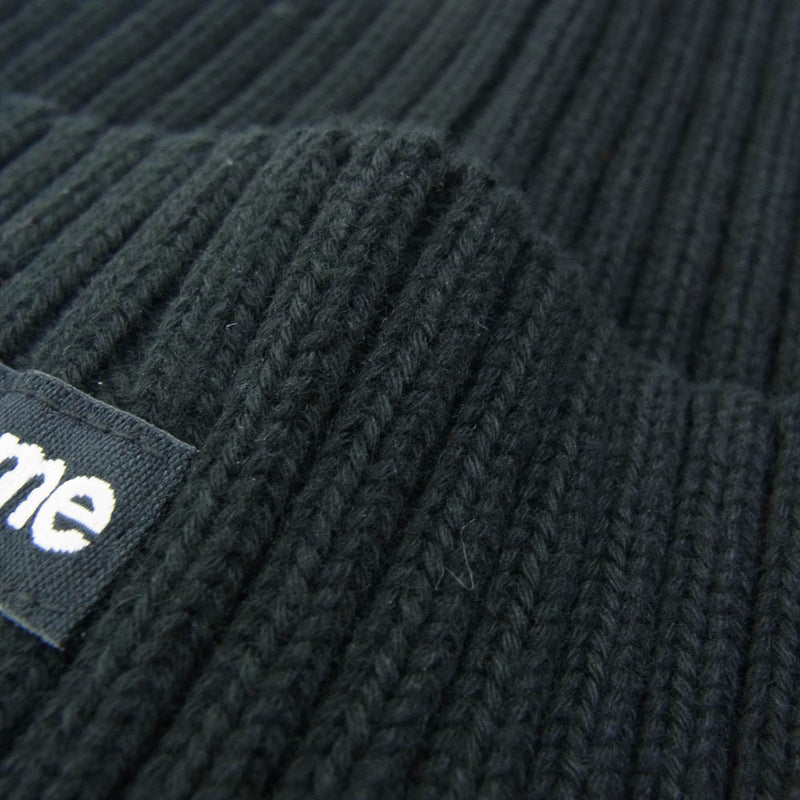 Supreme シュプリーム OVERDYED BEANIE 2 オーバーダイ ニットキャップ ニット帽 ビーニー ブラック系【美品】【中古】