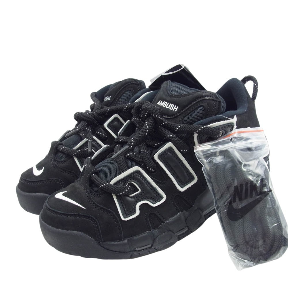 NIKE ナイキ FB1299-001 AMBUSH アンブッシュ AIR MORE UPTEMPO LOW SP エアモアアップテンポ ローカット スニーカー ブラック系 26cm【中古】