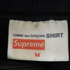 Supreme シュプリーム 18AW COMME des GARCONS SHIRT Split Box Logo Hooded Sweatshirt コムデギャルソン スプリット ボックスロゴ スウェット プルオーバー パーカー ブラック系 M【中古】