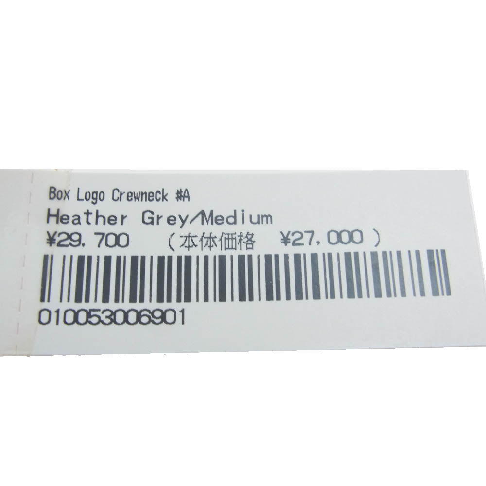 Supreme シュプリーム 22AW Box Logo Crewneck ボックスロゴ クルーネック スウェット トレーナー グレー系 M【極上美品】【中古】