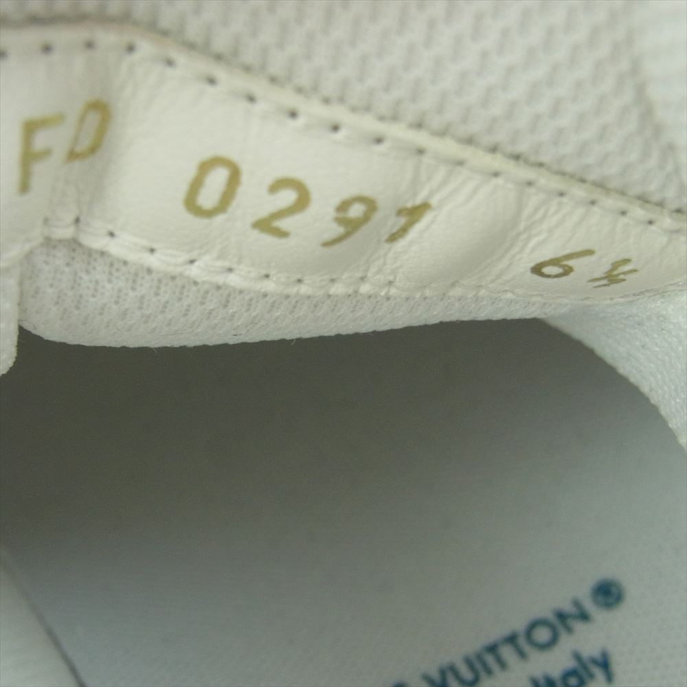 LOUIS VUITTON ルイ・ヴィトン FD0291 1A9JGZ LVトレイナー ライン モノグラム デニム ローカット スニーカー ブルー ホワイト系 ブルー系 6.5【美品】【中古】