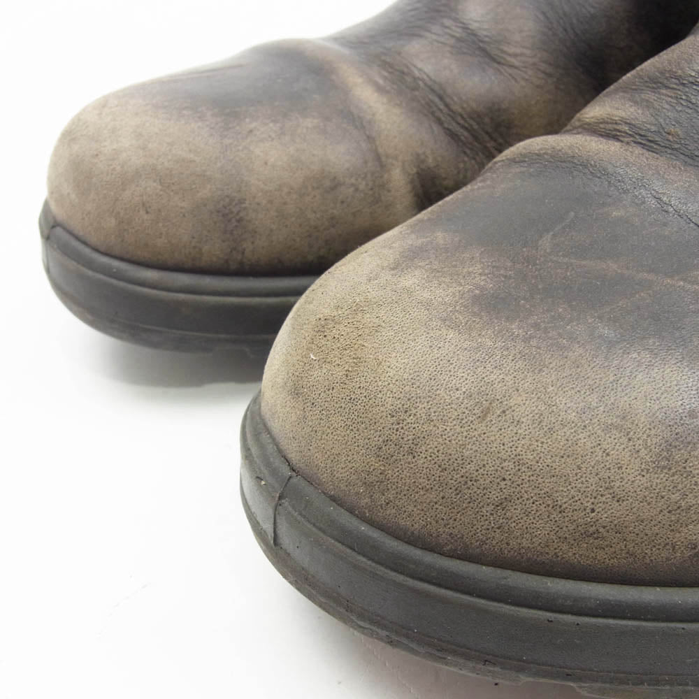 ブランドストーン サイドゴア レザー ショート ブーツ ブラック系 10【中古】