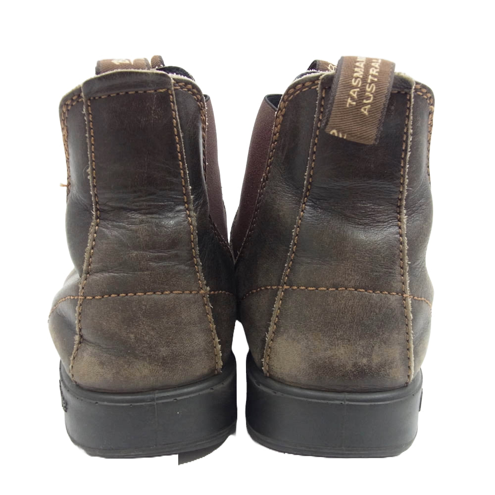 ブランドストーン サイドゴア レザー ショート ブーツ ブラック系 10【中古】