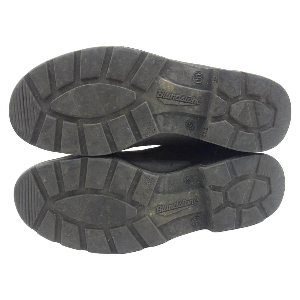 ブランドストーン サイドゴア レザー ショート ブーツ ブラック系 10【中古】