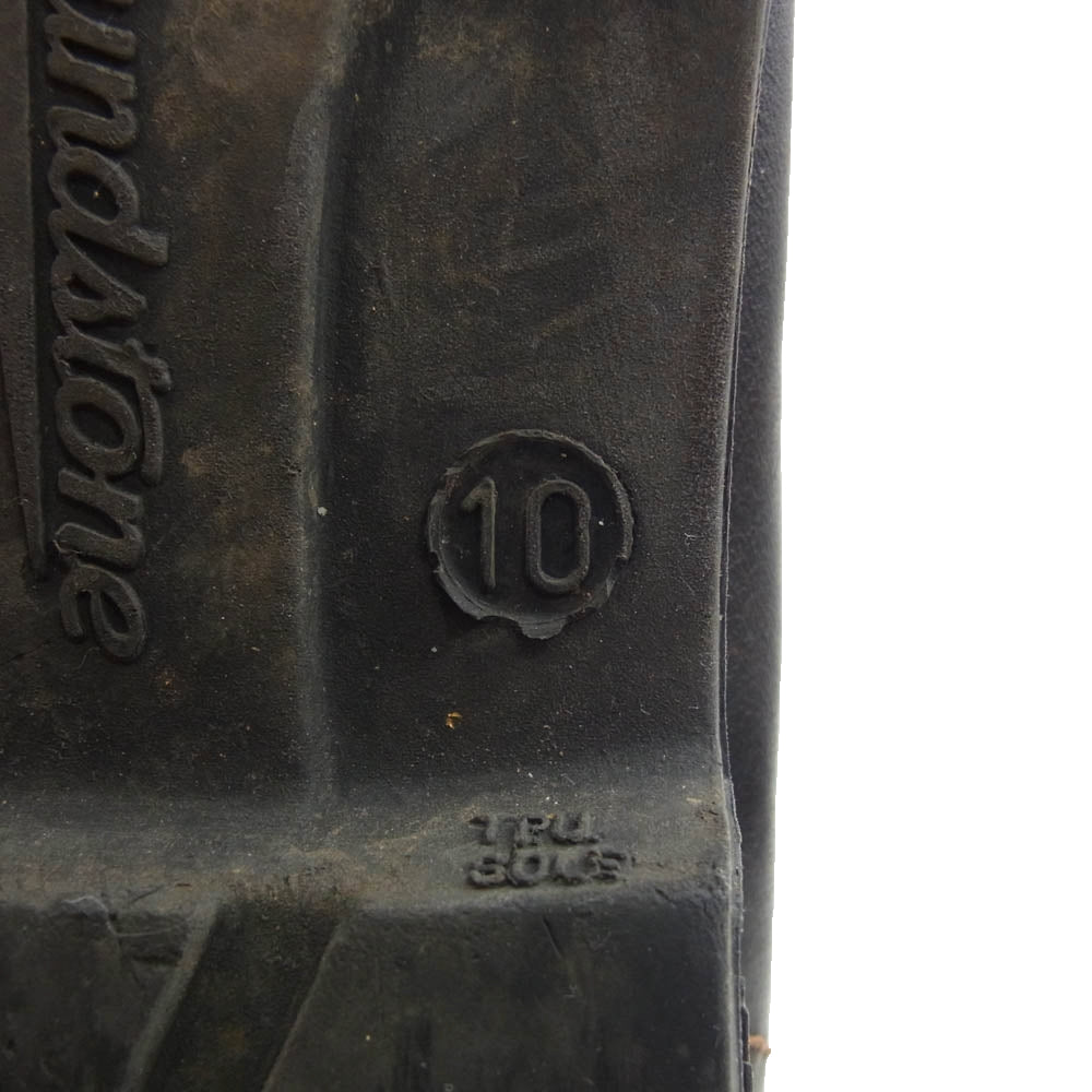 ブランドストーン サイドゴア レザー ショート ブーツ ブラック系 10【中古】