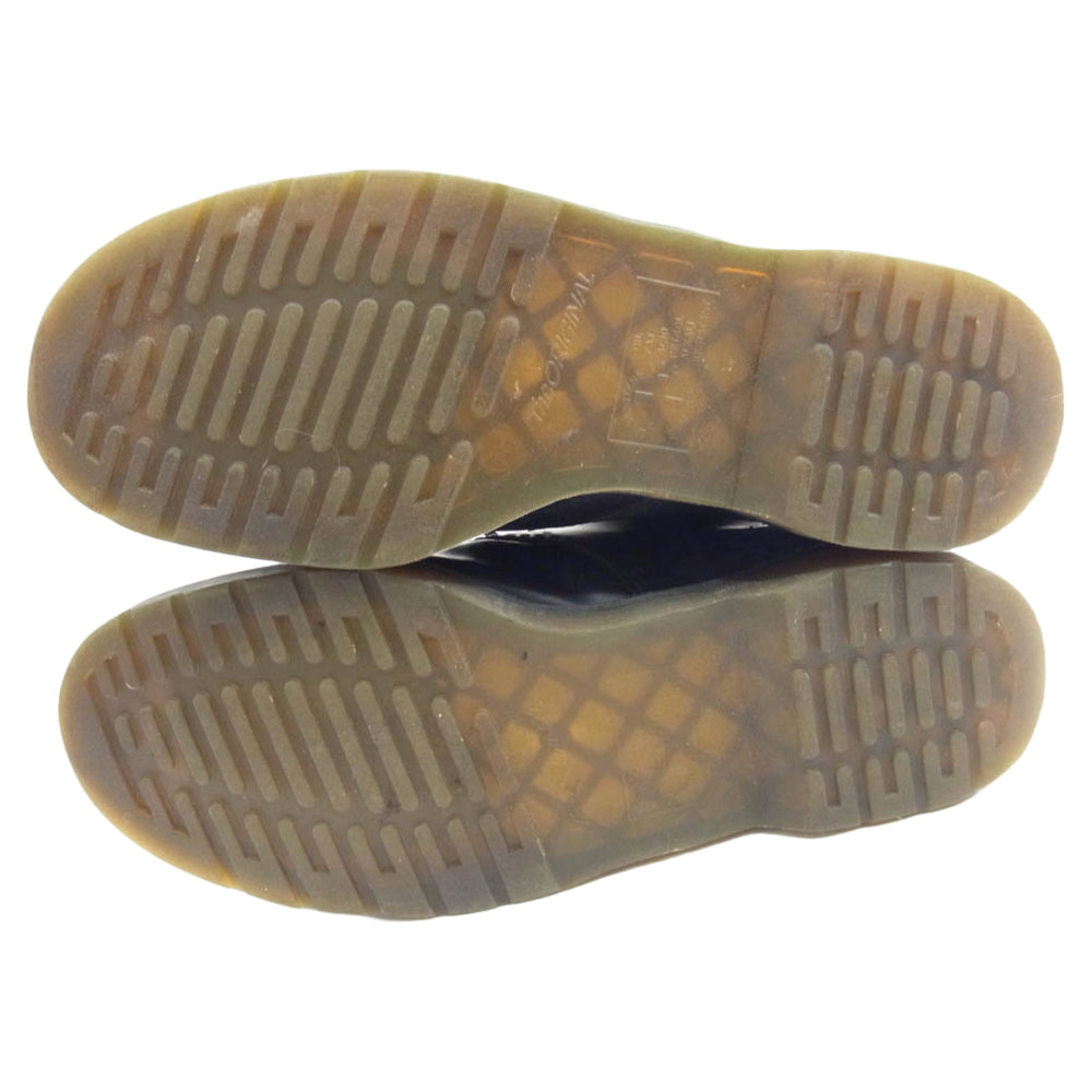 Dr.Martens ドクターマーチン 8ホール イエローステッチ レースアップ ブーツ ネイビー系 UK10【中古】