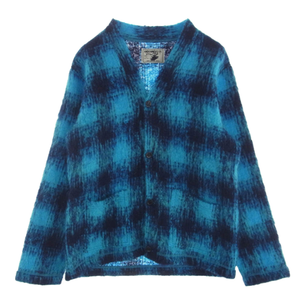 ANDFAMILYS アンドファミリー KN2312759 MOHAIR WOOL CARDIGAN モヘア ウール カーディガン ブルー系 M【中古】
