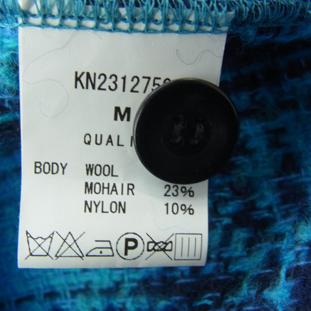 ANDFAMILYS アンドファミリー KN2312759 MOHAIR WOOL CARDIGAN モヘア ウール カーディガン ブルー系 M【中古】