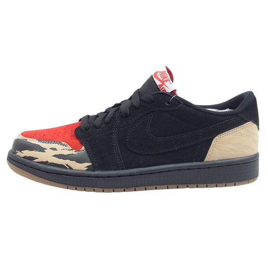 NIKE ナイキ DN3400-001 × Sole Fly Air Jordan 1 Low ソールフライ エアジョーダン1 ロー ブラック系 レッド系 26.0cm【新古品】【未使用】【中古】