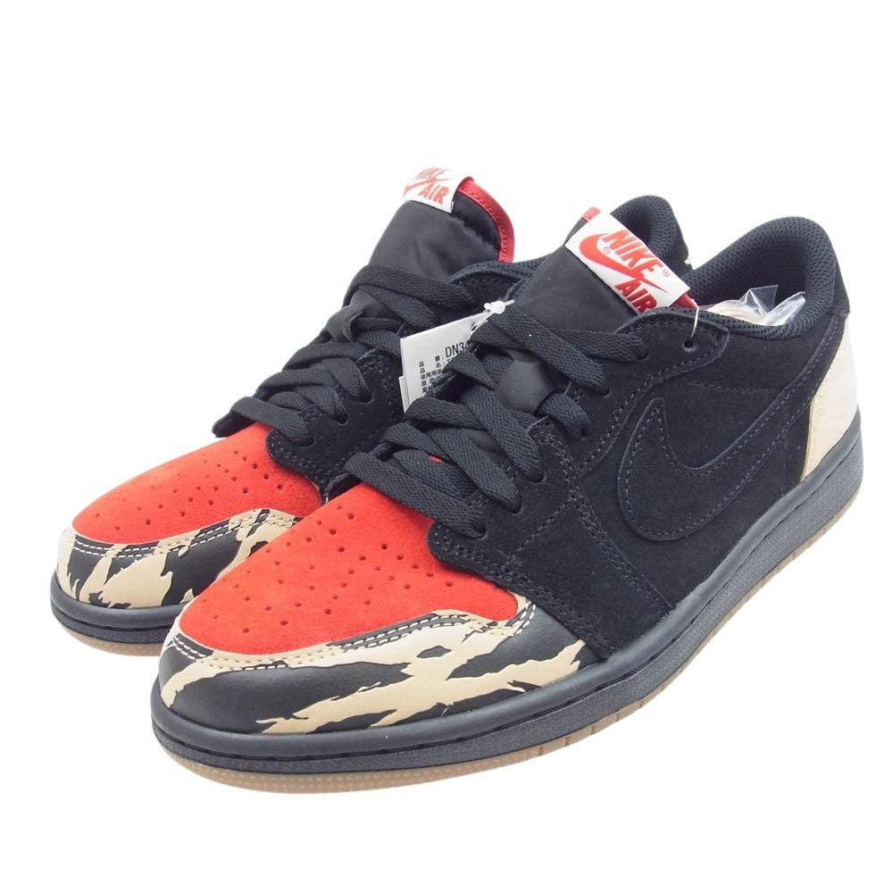 NIKE ナイキ DN3400-001 × Sole Fly Air Jordan 1 Low ソールフライ エアジョーダン1 ロー ブラック系 レッド系 26.0cm【新古品】【未使用】【中古】