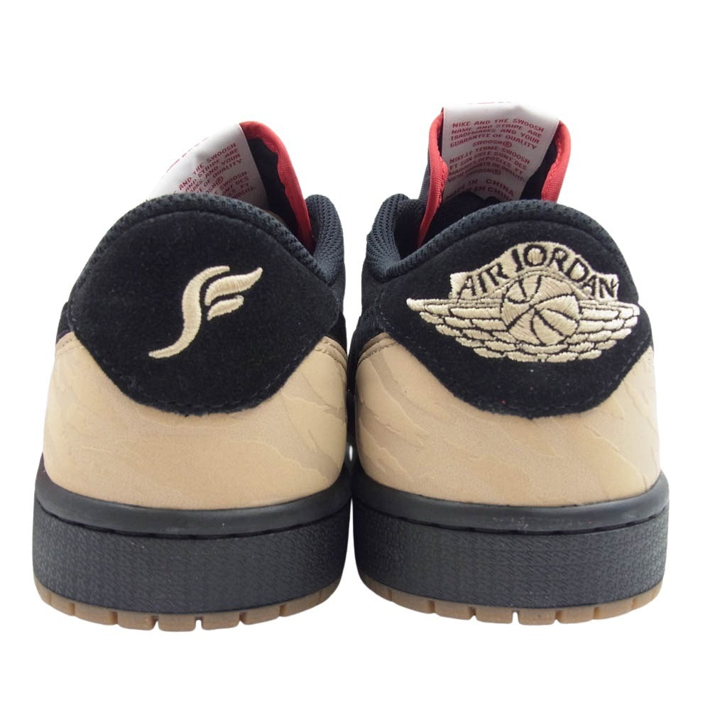 NIKE ナイキ DN3400-001 × Sole Fly Air Jordan 1 Low ソールフライ エアジョーダン1 ロー ブラック系 レッド系 26.0cm【新古品】【未使用】【中古】