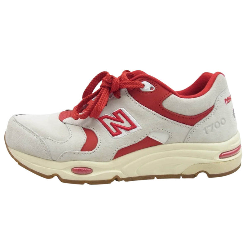 NEW BALANCE ニューバランス CM1700KM × KITH NYC キス ニューヨークシティー TORONTO トロント ローカットスニーカー オフホワイト系 レッド系 26.0cm【美品】【中古】