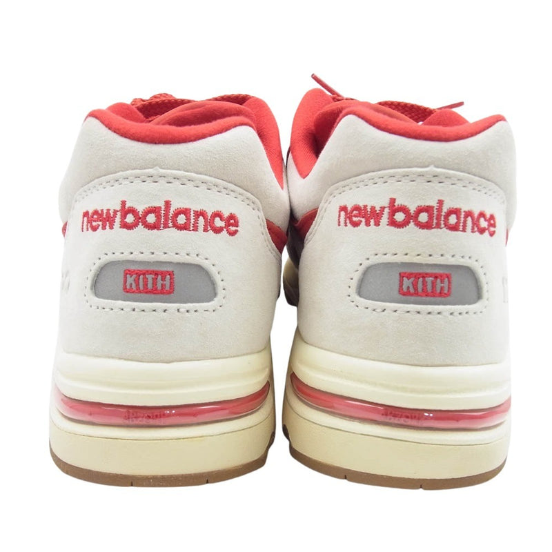 NEW BALANCE ニューバランス CM1700KM × KITH NYC キス ニューヨークシティー TORONTO トロント ローカットスニーカー オフホワイト系 レッド系 26.0cm【美品】【中古】