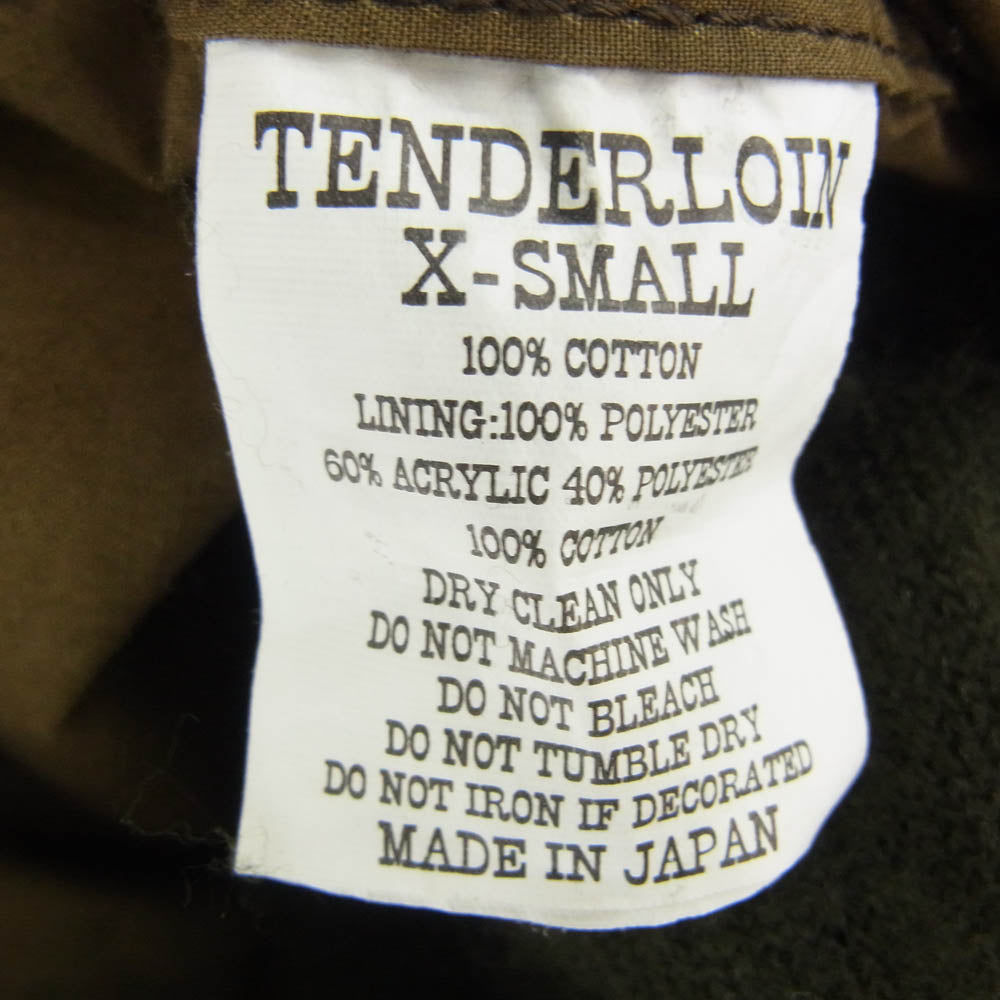 TENDERLOIN テンダーロイン 14AW T-M65 タイガーカモ コーデュロイ M-65 ジャケット カーキ系 XS【中古】