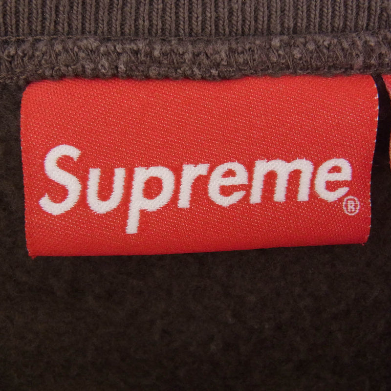 Supreme シュプリーム 22AW Box Logo Crewneck ボックスロゴ クルネック スウェットシャツ ブラウン系 S【中古】