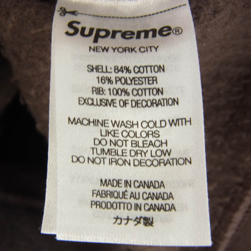 Supreme シュプリーム 22AW Box Logo Crewneck ボックスロゴ クルネック スウェットシャツ ブラウン系 S【中古】