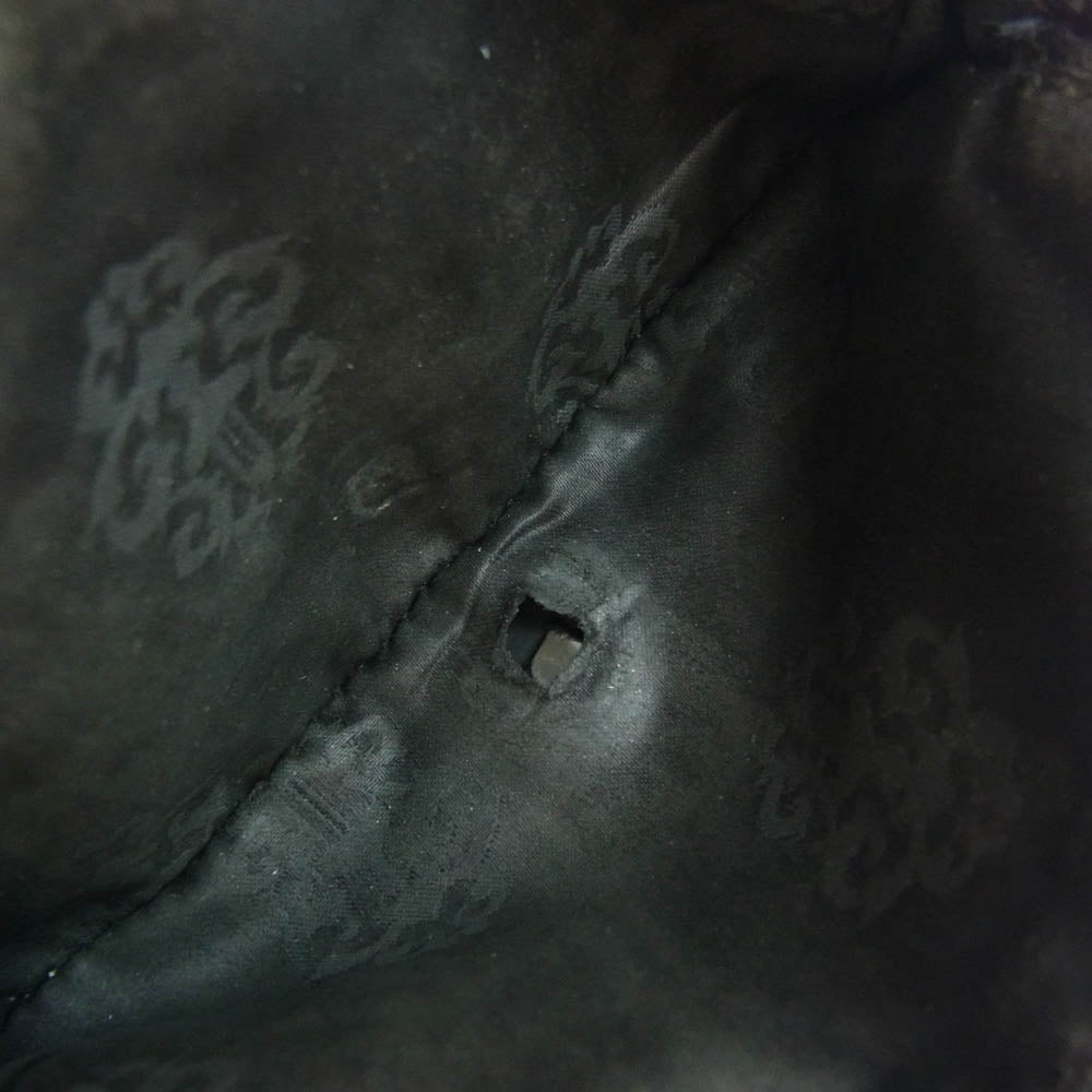 CHROME HEARTS クロムハーツ（原本無） JOYE ジョーイ スクエア ジップ ウォレット レザーウォレット ブラック系【中古】