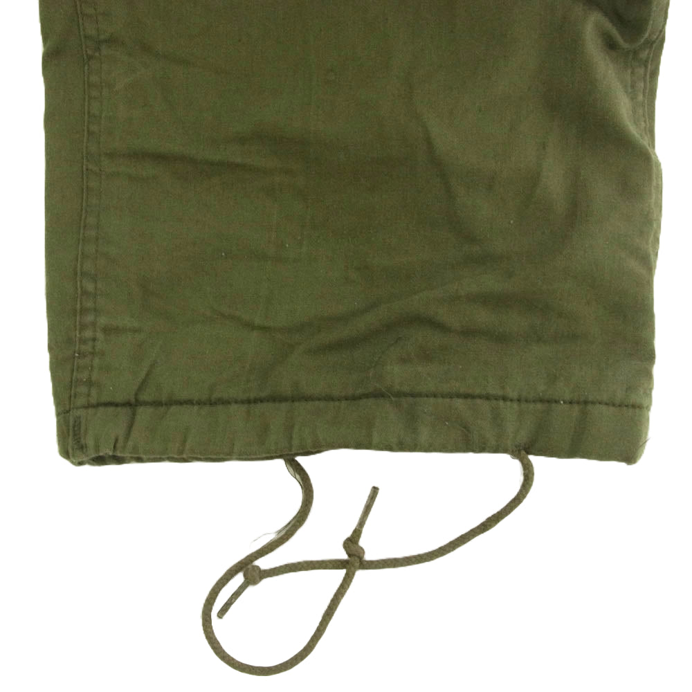 ヴィンテージ DLA100-78-C-1233 US ARMY 米軍 実物 78年製 Gibraltar Industries chemical protective pant ミリタリー パンツ カーキ系 L【中古】