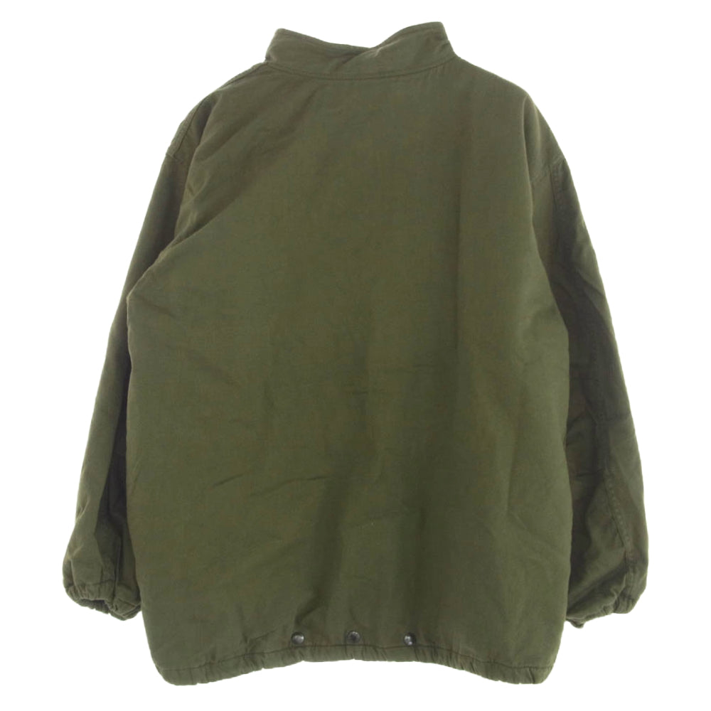 ヴィンテージ DLA100-78-C-1233 US ARMY 米軍 実物 78年製 Gibraltar Industries chemical protective jacket ミリタリー ジャケット カーキ系 L【中古】