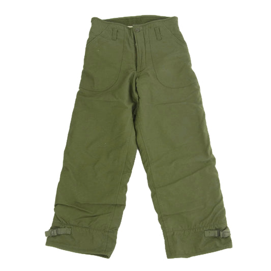 ヴィンテージ DLA100-78-C-1015 海軍 USN 実物 78年製 70s A-2 デッキパンツ カーキ系 S【中古】