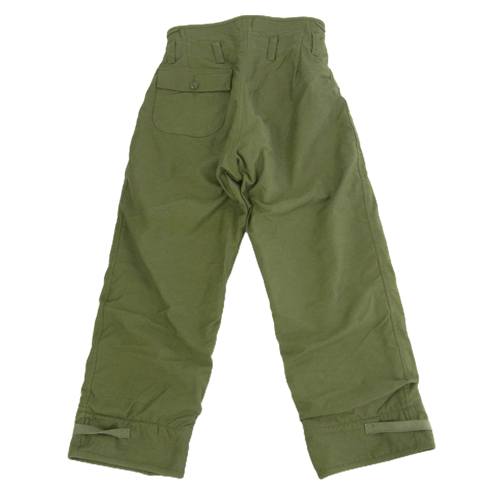 ヴィンテージ DLA100-78-C-1015 海軍 USN 実物 78年製 70s A-2 デッキパンツ カーキ系 S【中古】