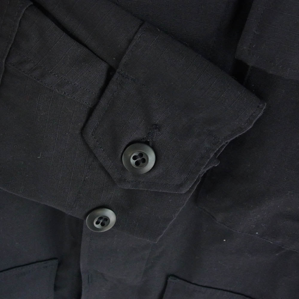ヴィンテージ 8415-01-422-1990 US ARMY 米軍 実物 90s BDU JACKET ミリタリー フィールド ジャケット ブラック系 S【中古】